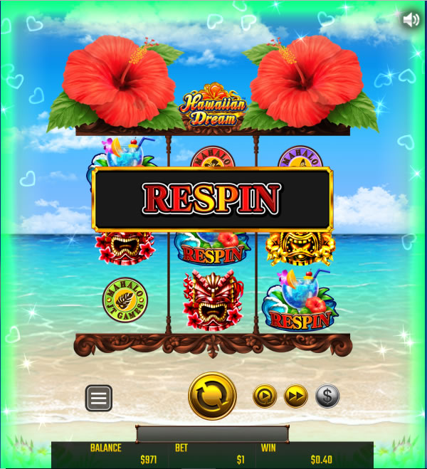 ハワイアンドリームスロットリスピン