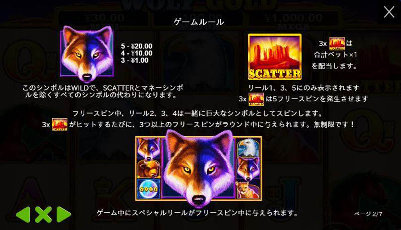 ウルフゴールド ジャックポット